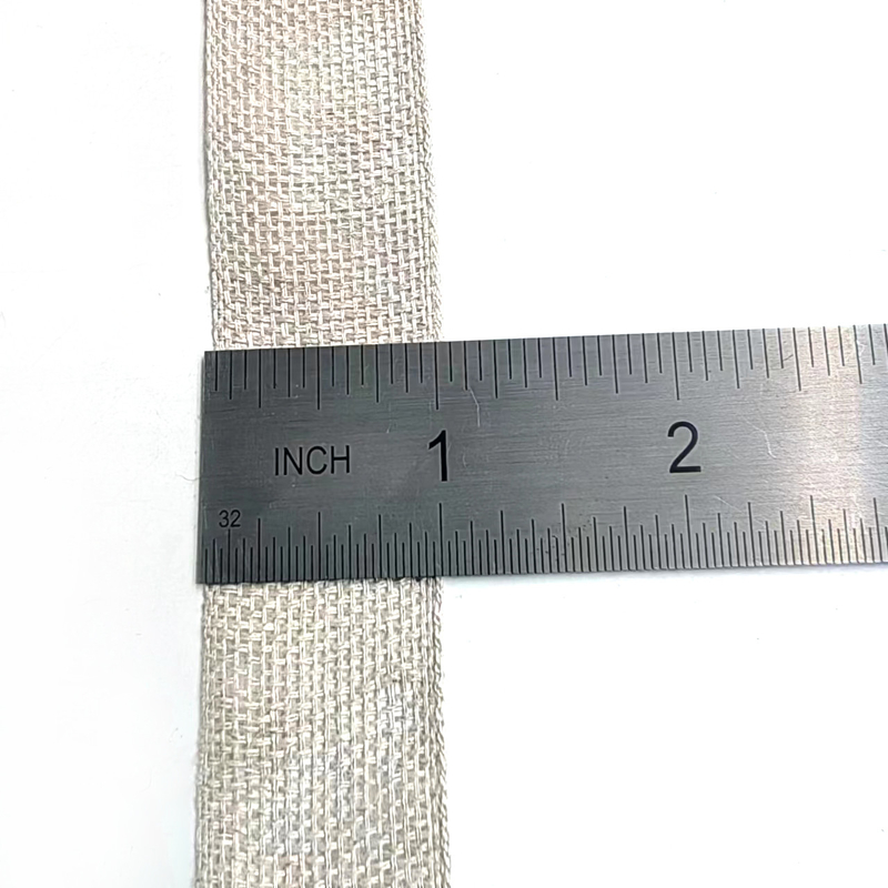 Home Textiel 1 Inch Linnen 100% Linnen Boorlap Ribbon Voor Kerst Wedding Decoration