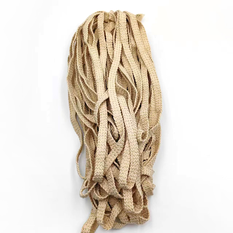 80% puur katoen 20% polyester katoen platte riem met gouden draad handgeweven voor Superior