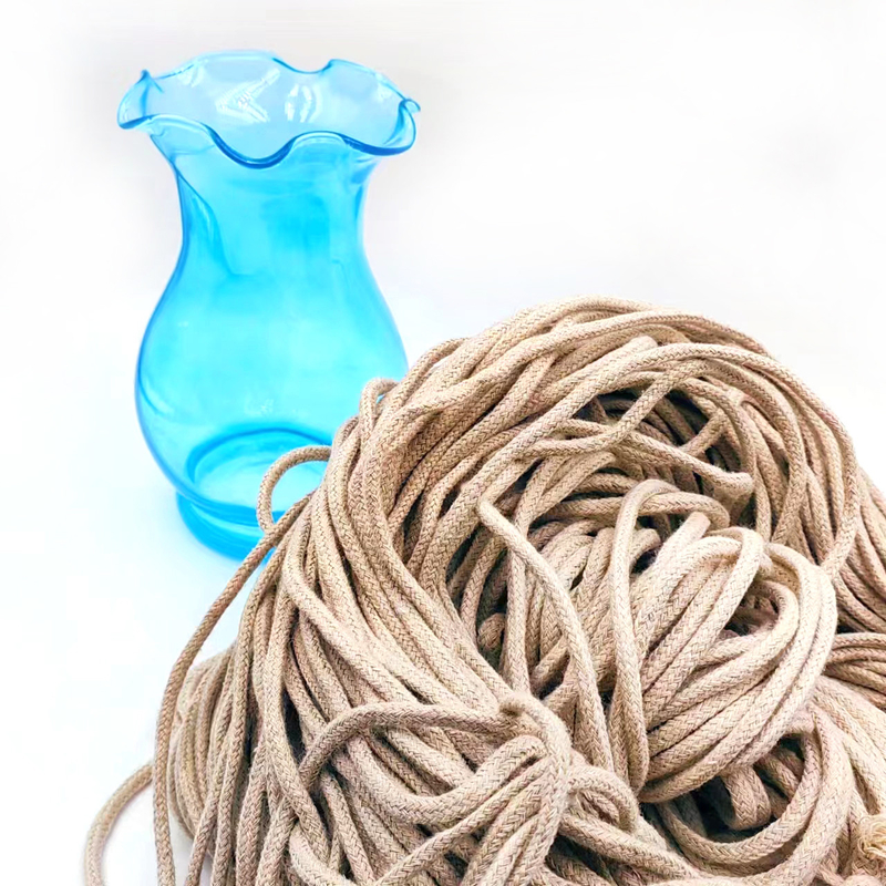 5 mm holle hennep touw voor doe-het-zelf kleding accessoires 100% hennep webbing gevlochten jute touw