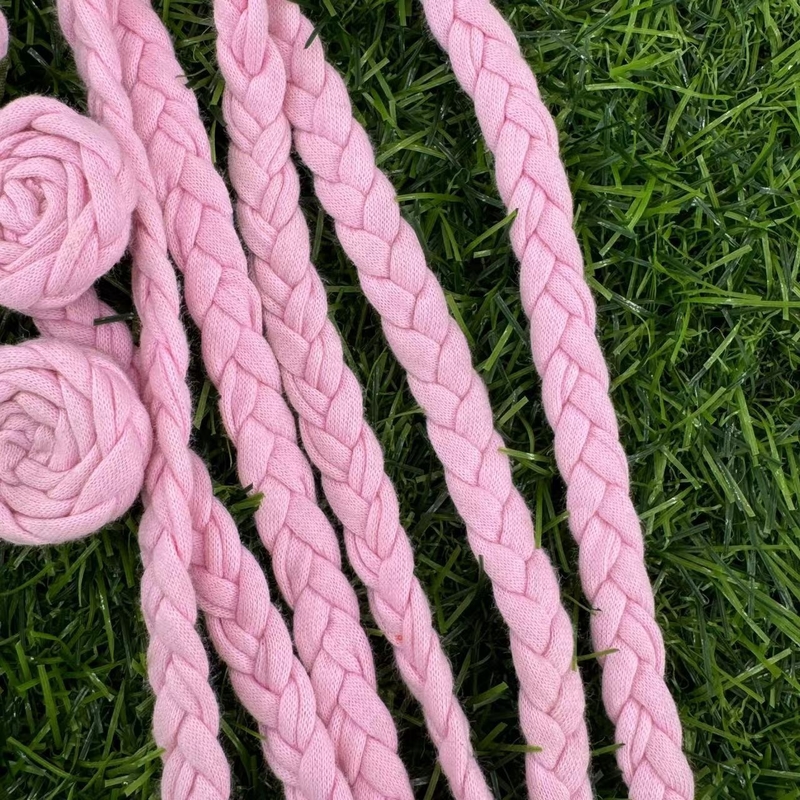 Drie-strengs gekleurde katoenen touwtjes schoenen en hoeden Accessoires voor maat