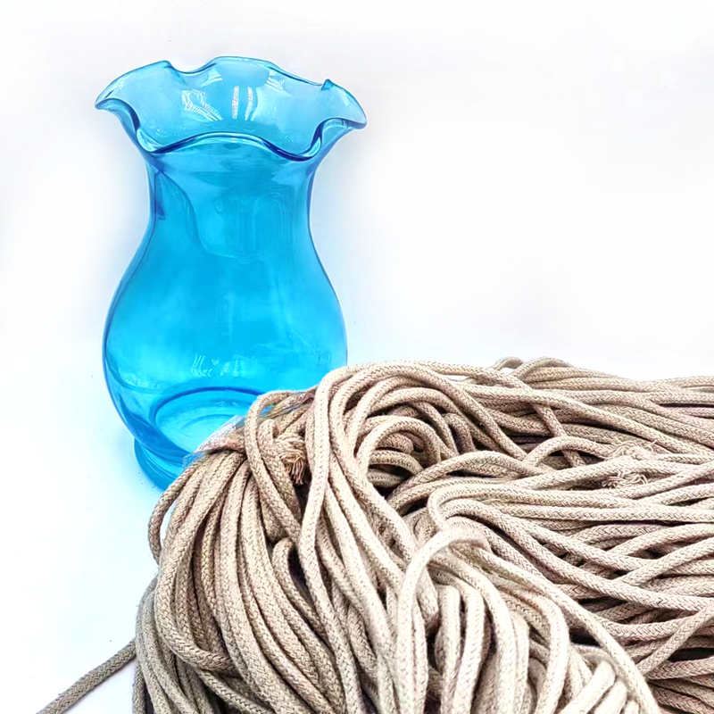 5 mm holle hennep touw voor doe-het-zelf kleding accessoires 100% hennep webbing gevlochten jute touw