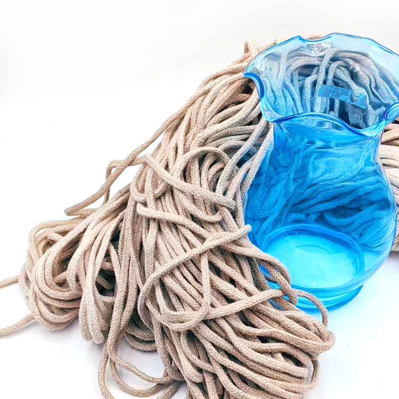 5 mm holle hennep touw voor doe-het-zelf kleding accessoires 100% hennep webbing gevlochten jute touw