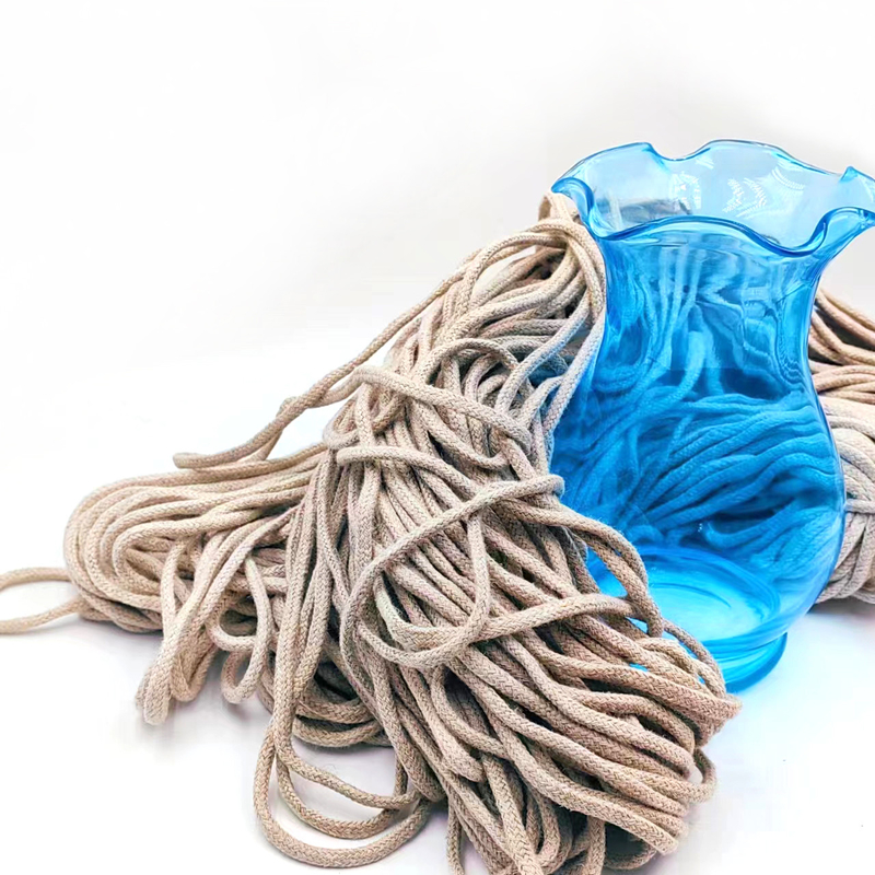 5 mm holle hennep touw voor doe-het-zelf kleding accessoires 100% hennep webbing gevlochten jute touw