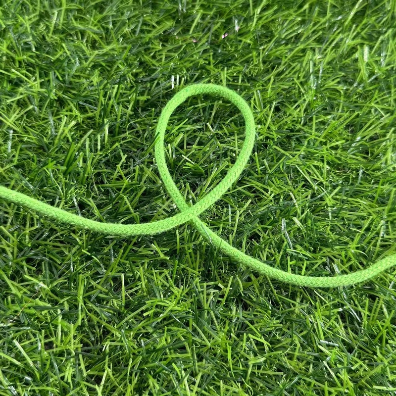 Aanpasbare diameter en lengte katoen bindend geweven katoen touw voor spot groene kleur