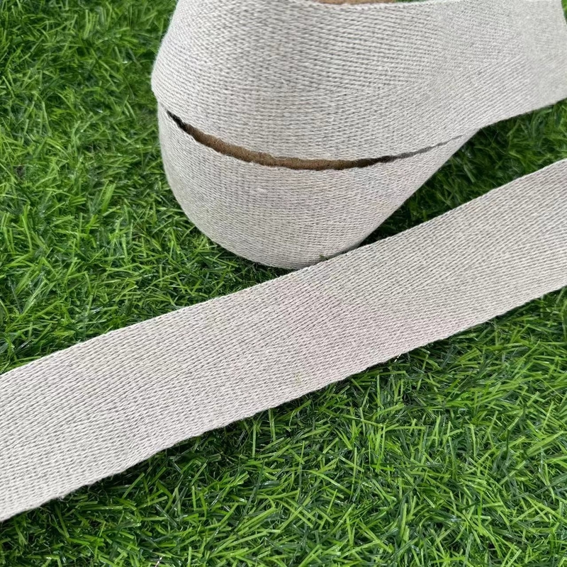 Hemp weefbanden Duurzaam voordeel met haringbeenpatroon en milieuvriendelijk weefsel