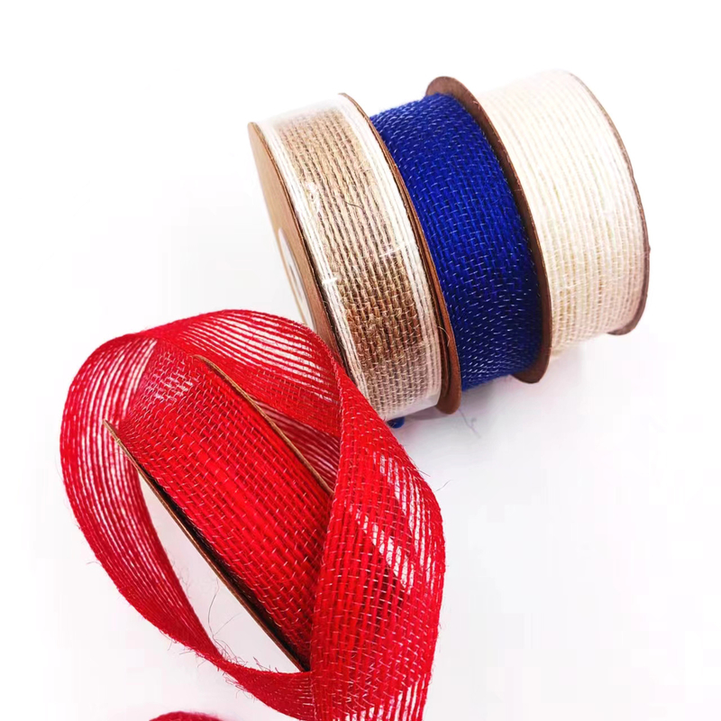 Jute Webbing Cake Gift Packing Ribbon Bow met 7 dagen Voorbeeld Bestelling Lead Time Support