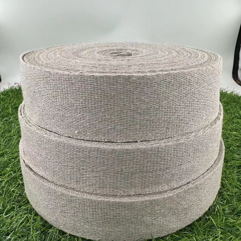 Hemp weefbanden Duurzaam voordeel met haringbeenpatroon en milieuvriendelijk weefsel