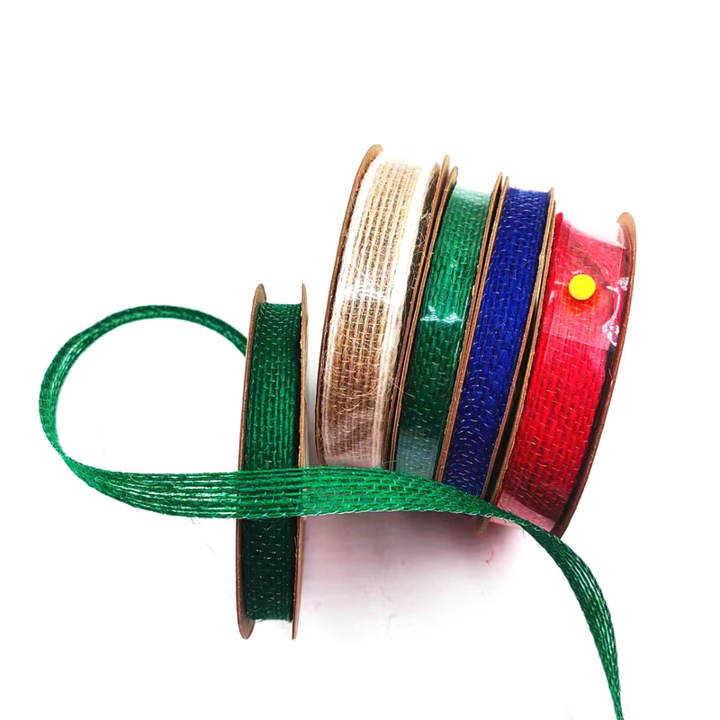 Jute Webbing Cake Gift Packing Ribbon Bow met 7 dagen Voorbeeld Bestelling Lead Time Support