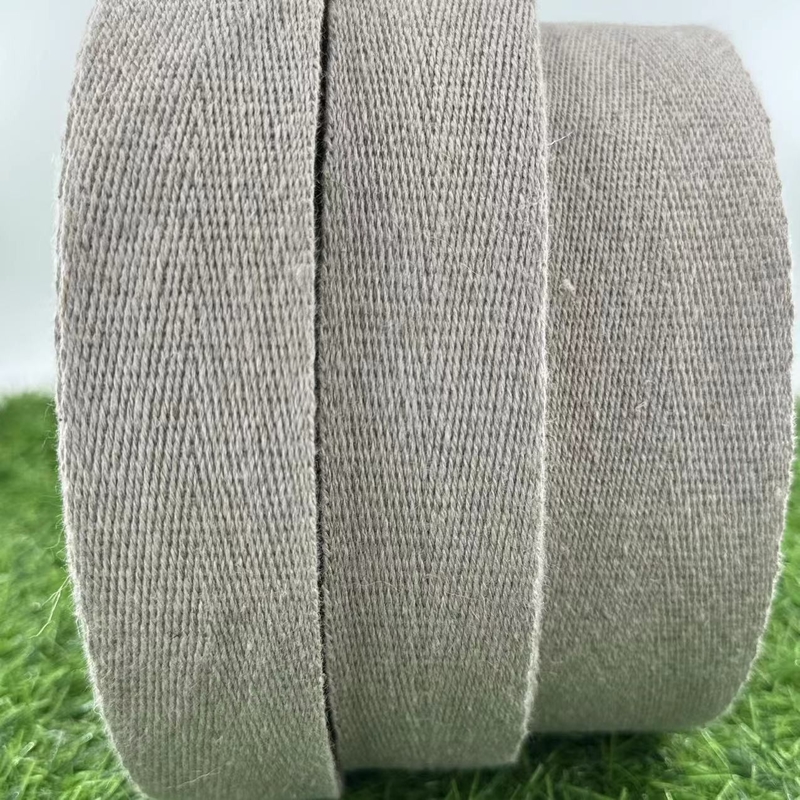 Hemp weefbanden Duurzaam voordeel met haringbeenpatroon en milieuvriendelijk weefsel
