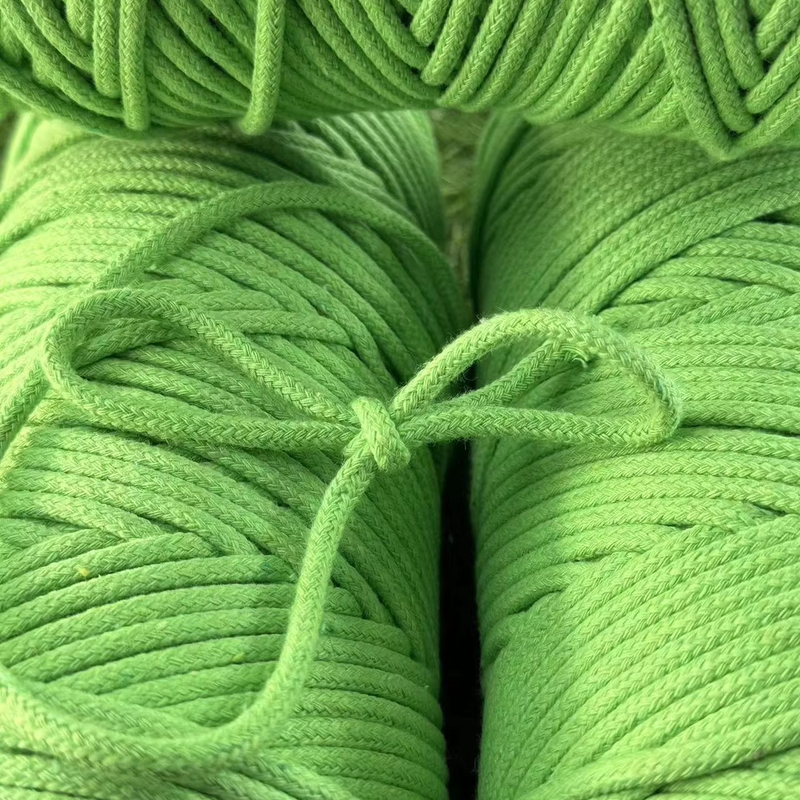 Cords Direct 30 jaar ervaring Groen katoenen gebreide touw voor kleding en accessoires