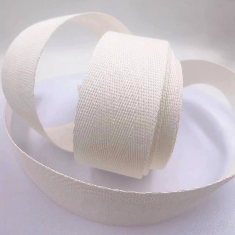 Duurzaam 3,5 cm breed webbing 100% papieren lint voor milieuvriendelijke producten