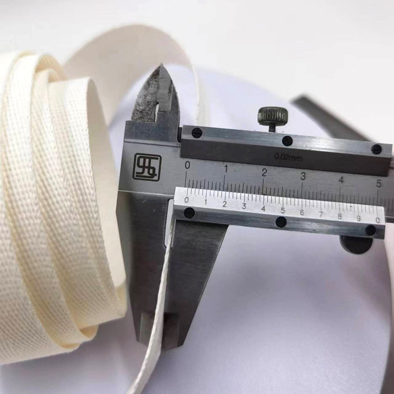 Duurzaam 3,5 cm breed webbing 100% papieren lint voor milieuvriendelijke producten