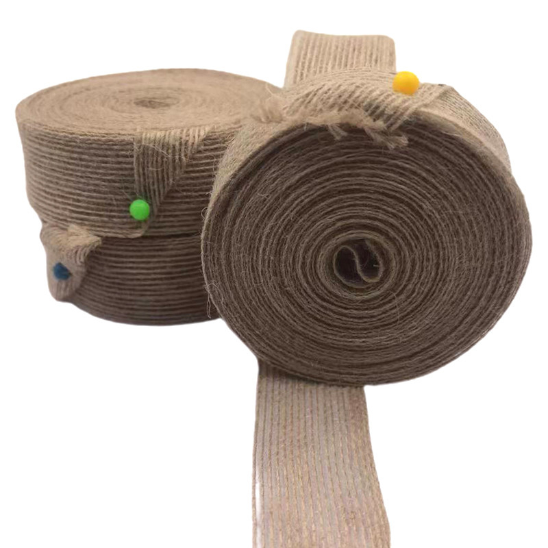 3 cm natuurlijke jute stoffen lint trouwcadeau decoratie band gevlochten vislijn