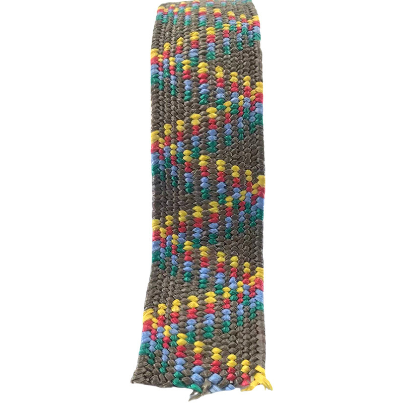 Duurzame maatkleurige zijdegras elastische gebreide riem 2 mm dik webbing riem rol 6 cm breed