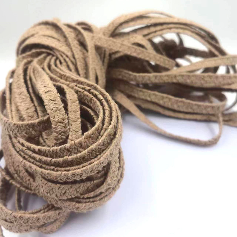 Gepersonaliseerde maat 70% papier 30% polyester geweven lint webbing voor duurzame strohoedjes
