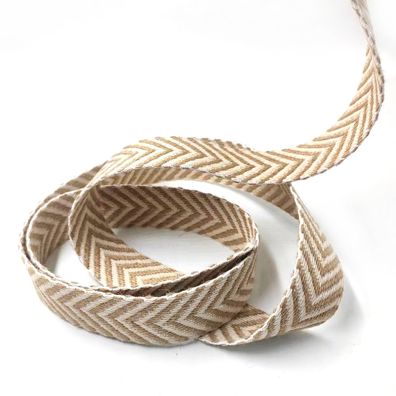 4 cm Geweven Gordel Haringbeen Graan jute webbing voor Vintage Style Zomer Hoed Accessoires