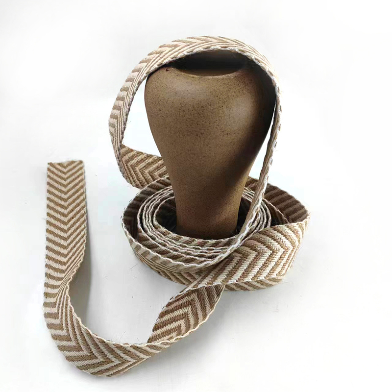 4 cm Geweven Gordel Haringbeen Graan jute webbing voor Vintage Style Zomer Hoed Accessoires