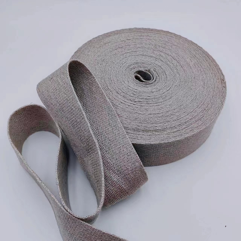 2024 Meerdere specificaties Duurzaam plain webbing voor tas aangepast kleuren vlas
