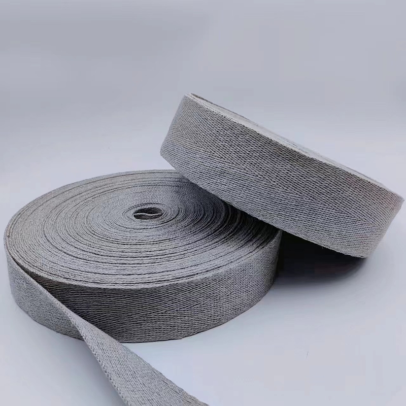 2024 Meerdere specificaties Duurzaam plain webbing voor tas aangepast kleuren vlas