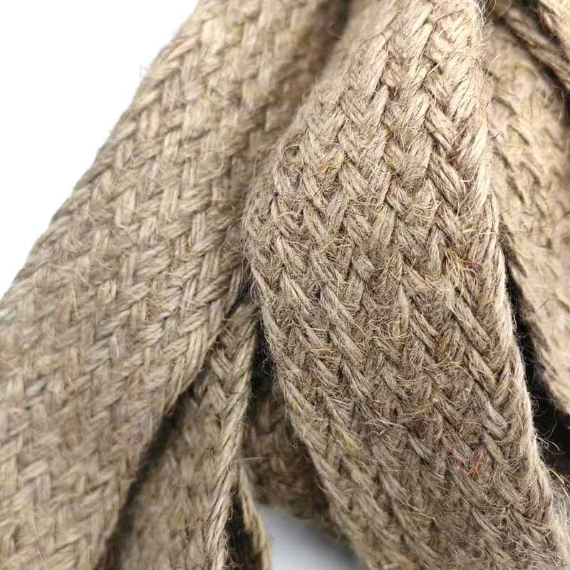 Duurzame 4cm breed hennep gebreide riem Jute riemen voor Diy handgemaakte cadeau verpakking decoratie