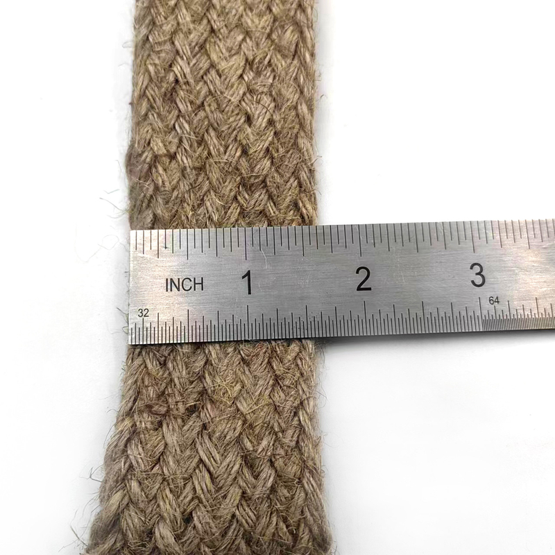 Duurzame 4cm breed hennep gebreide riem Jute riemen voor Diy handgemaakte cadeau verpakking decoratie