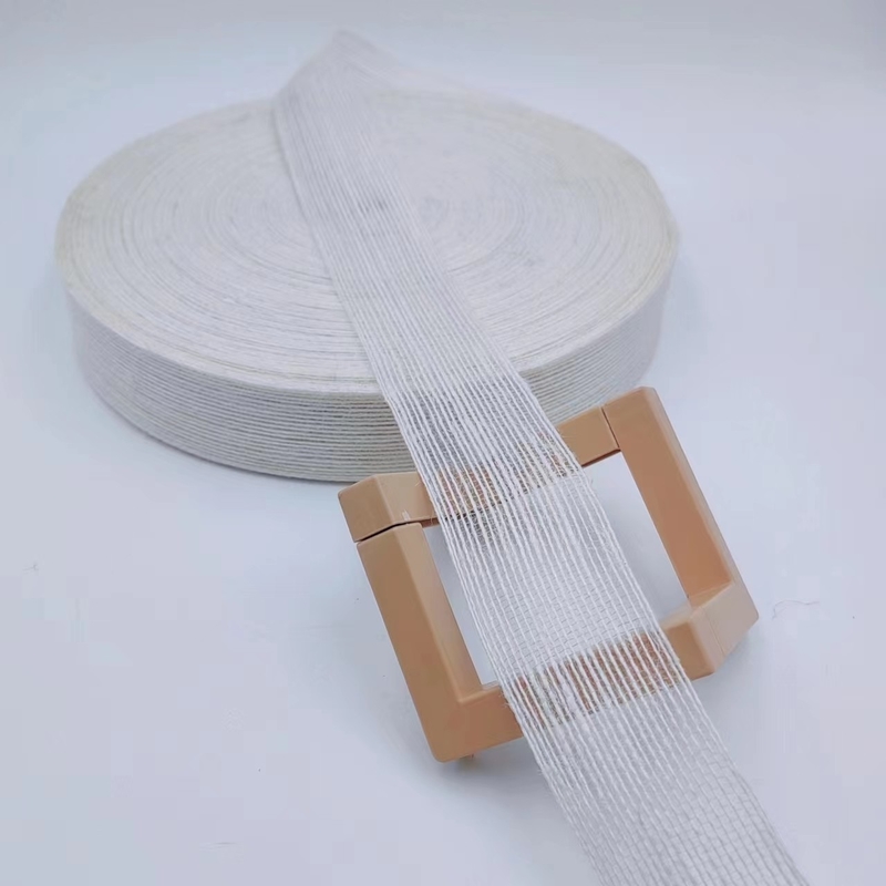 3.8cm puur witte jute geweven lint perfect voor uw B2B decoratie projecten en behoeften