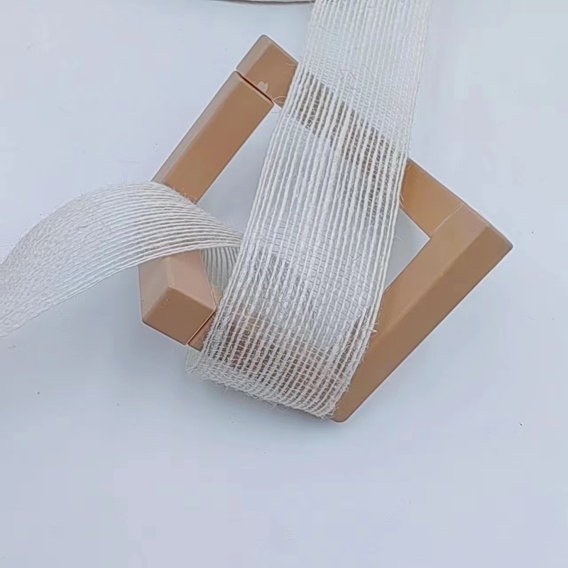 3.8cm puur witte jute geweven lint perfect voor uw B2B decoratie projecten en behoeften