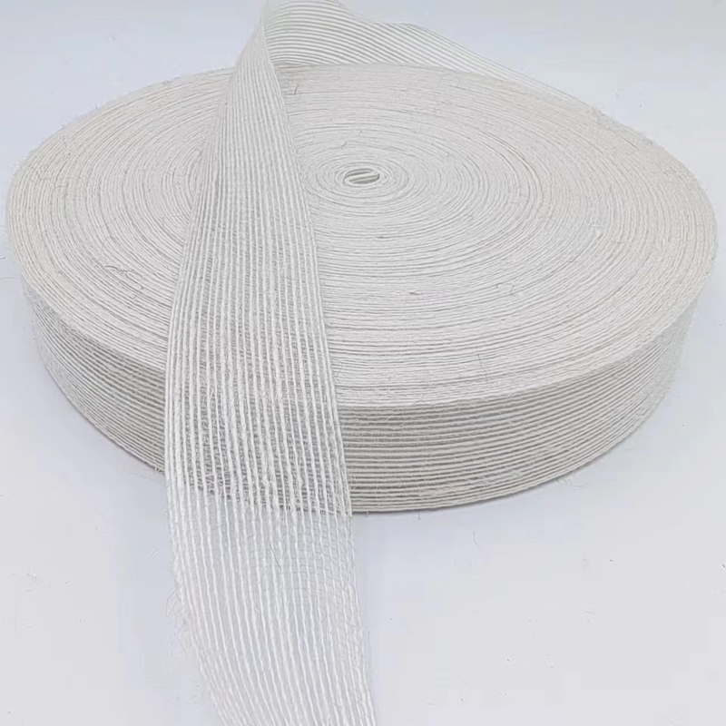 3.8cm puur witte jute geweven lint perfect voor uw B2B decoratie projecten en behoeften