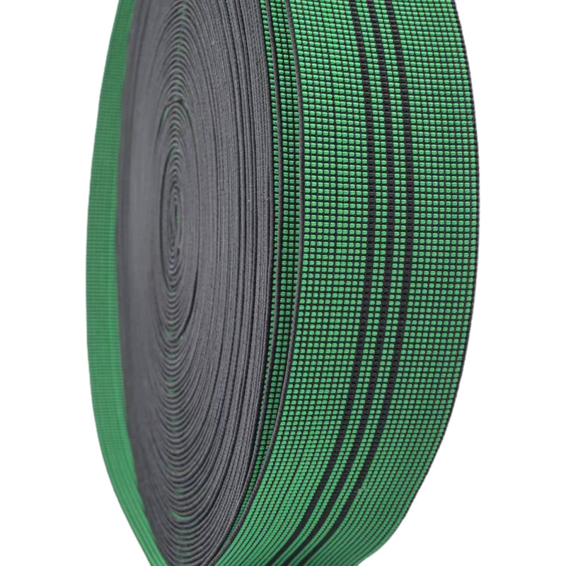 5 cm breedte 2,5 mm dikte elastische weefsel voor sofa gemaakt van polypropyleen latex materiaal