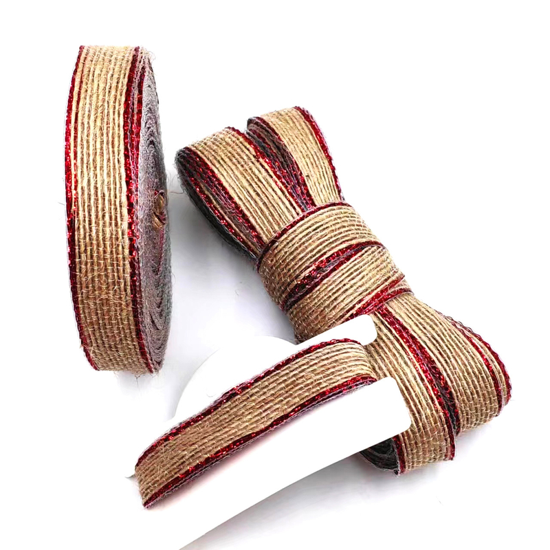 Kleurrijke vis gesneden hennep rollen voor schoenen 80% jute 20% polyester DIY decoratieve boog