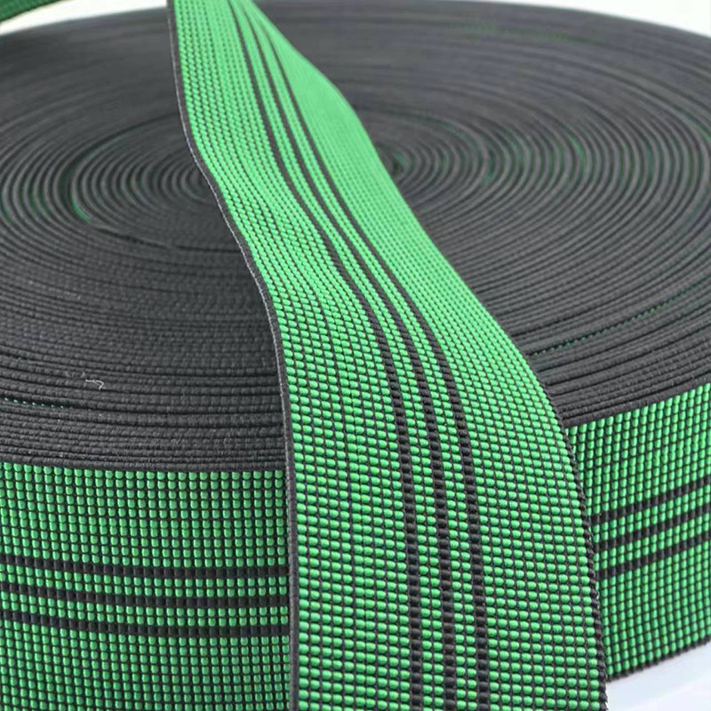 5 cm breedte 2,5 mm dikte elastische weefsel voor sofa gemaakt van polypropyleen latex materiaal