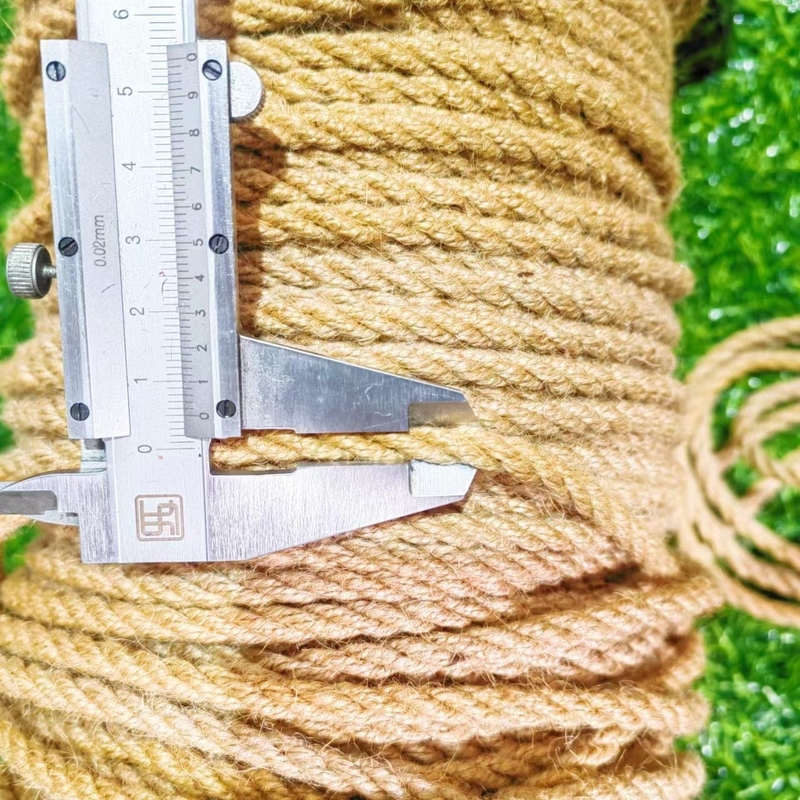 4mm Diameter Natuurlijke jute hennep touw voor doe-het-zelf decoratie Handgemaakt ambacht en cadeau verpakking