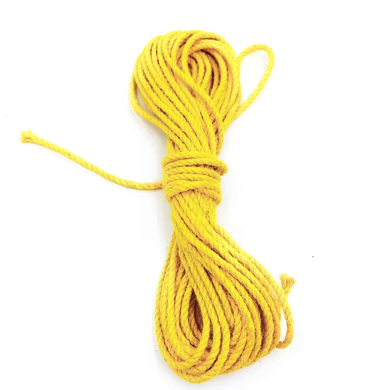 Voordelen van 2,5 mm gedraaid gekleurd jute touw voor het naaien van kleding en kleding accessoires