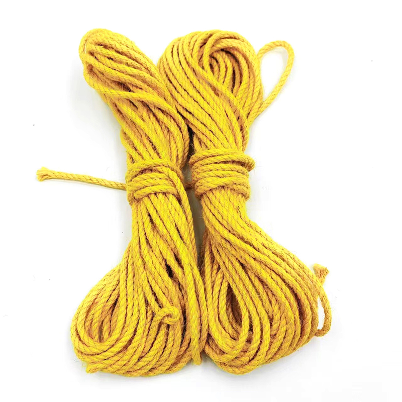 Voordelen van 2,5 mm gedraaid gekleurd jute touw voor het naaien van kleding en kleding accessoires