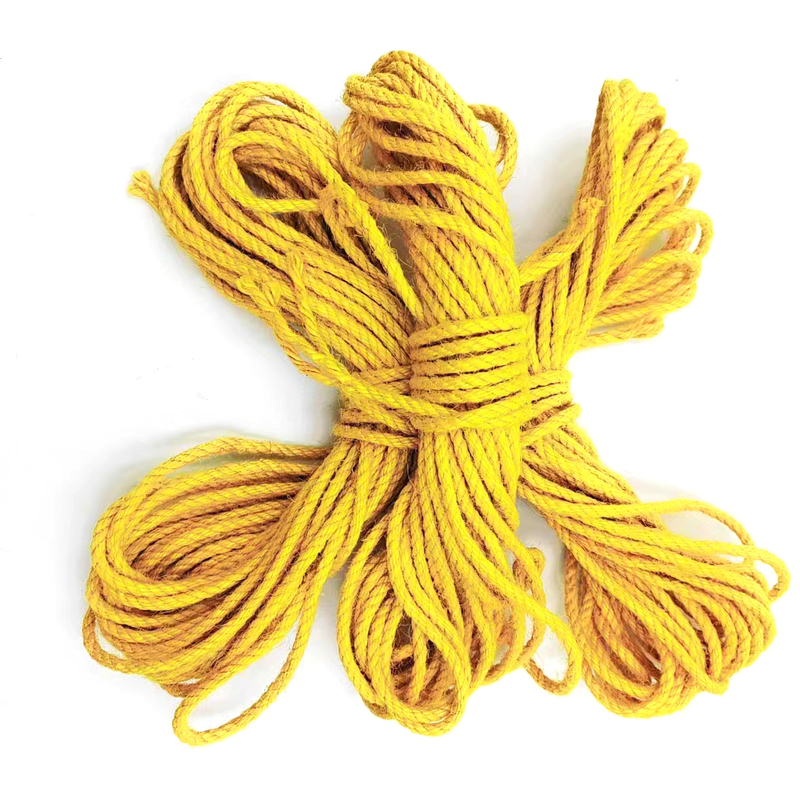 Voordelen van 2,5 mm gedraaid gekleurd jute touw voor het naaien van kleding en kleding accessoires