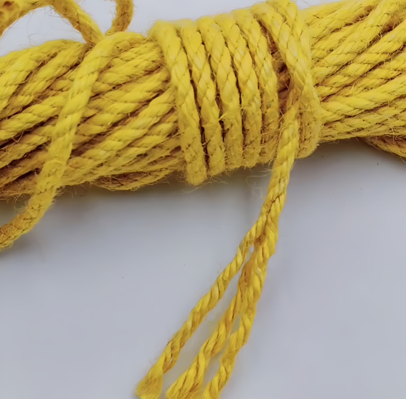Voordelen van 2,5 mm gedraaid gekleurd jute touw voor het naaien van kleding en kleding accessoires