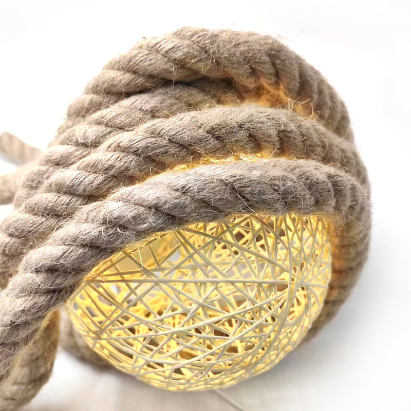 20 mm gevlochten jute touw gedraaid touw hennep touw voor ambacht decoratief landschap handgemaakt