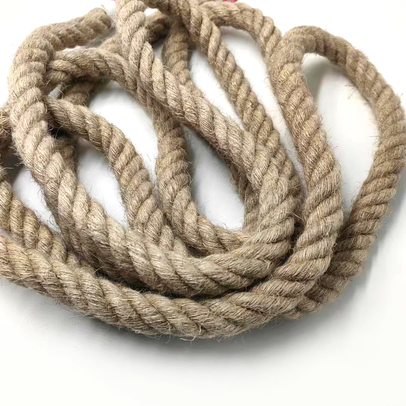 20 mm gevlochten jute touw gedraaid touw hennep touw voor ambacht decoratief landschap handgemaakt