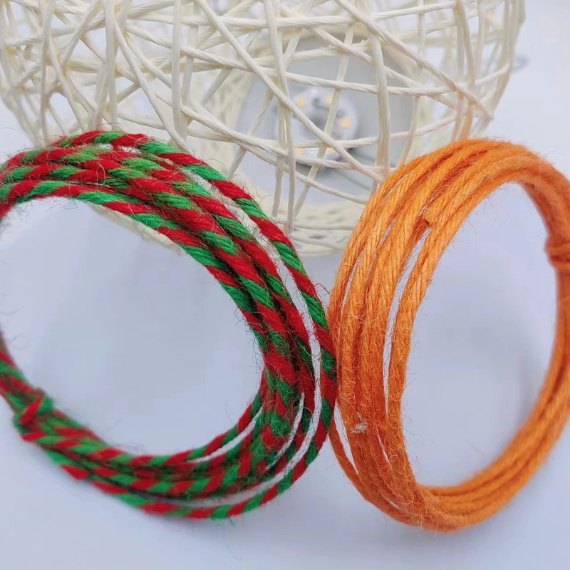 Jute touw voor DIY handgemaakte kersthuisversiering 7 dagen Voorbeeld bestelling Levertijd Ondersteuning