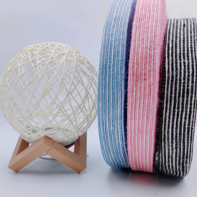 7 dagen Voorbeeldbestelling Levertyd Kleurrijk jute lint met logo voor duurzame visserij