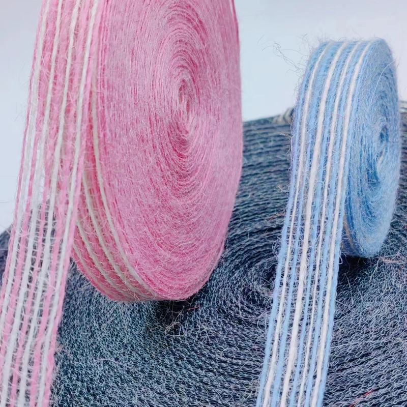 7 dagen Voorbeeldbestelling Levertyd Kleurrijk jute lint met logo voor duurzame visserij