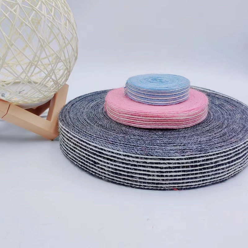 7 dagen Voorbeeldbestelling Levertyd Kleurrijk jute lint met logo voor duurzame visserij