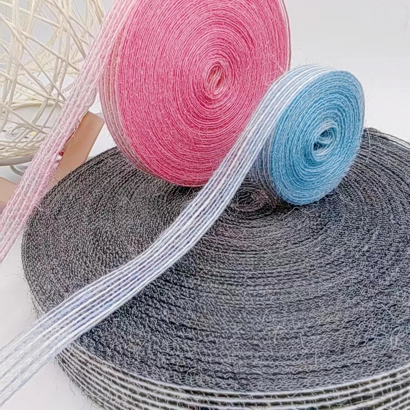 7 dagen Voorbeeldbestelling Levertyd Kleurrijk jute lint met logo voor duurzame visserij