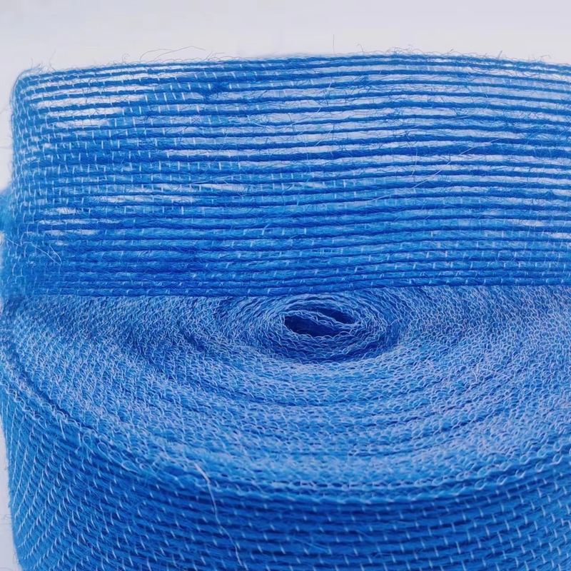 Ondersteuning 7 dagen Voorbeeld bestelling Levertyd 4 cm Blauw jute lint voor cadeaubon decoratie