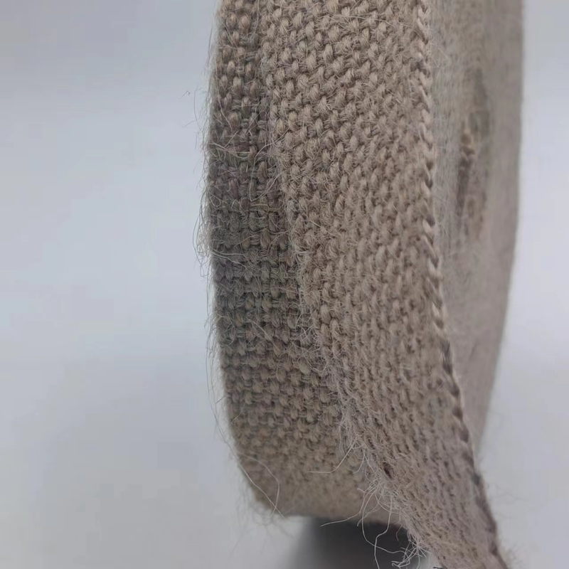 100% jute webbing 2024 stijl Bruin 2 mm verdikte webbing voor kledingbroek jeans tassen