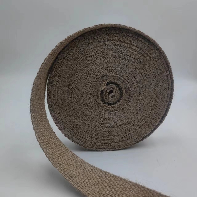 100% jute webbing 2024 stijl Bruin 2 mm verdikte webbing voor kledingbroek jeans tassen
