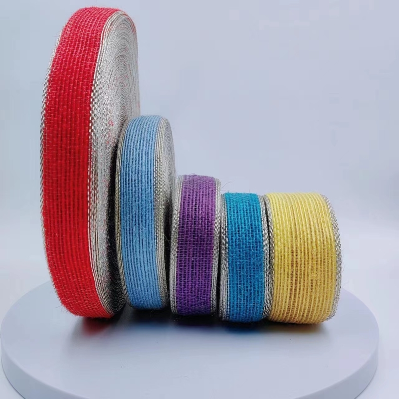 Goud Phnom Penh Vissen Lijn Jute Kleur Geschenkdoos Decoratieve Webbing Riem Ribbon
