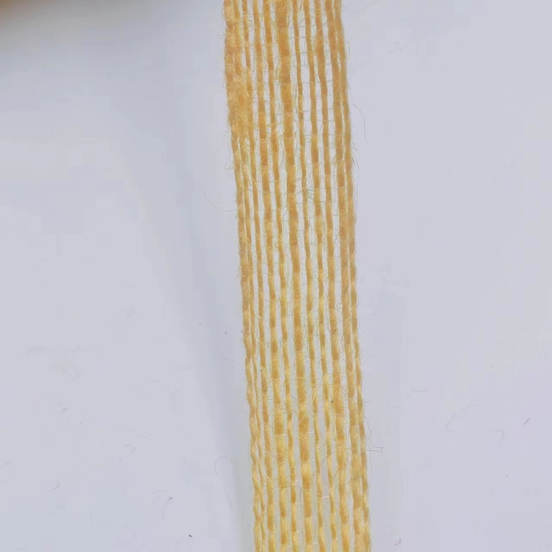 2024 Pure Yellow Fishing Line Hemp Ribbon Jute Webbing voor aangepaste kleuren Kleding