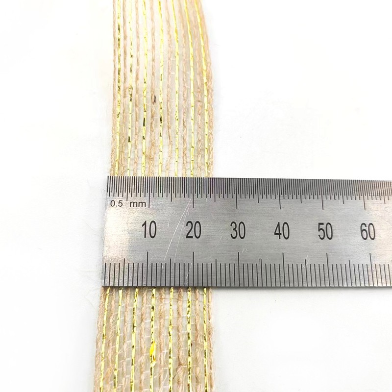 Eco-vriendelijk 25 mm jute lint voor het inpakken en boeketten niet ondersteunen 7 dagen Voorbeeld bestelling