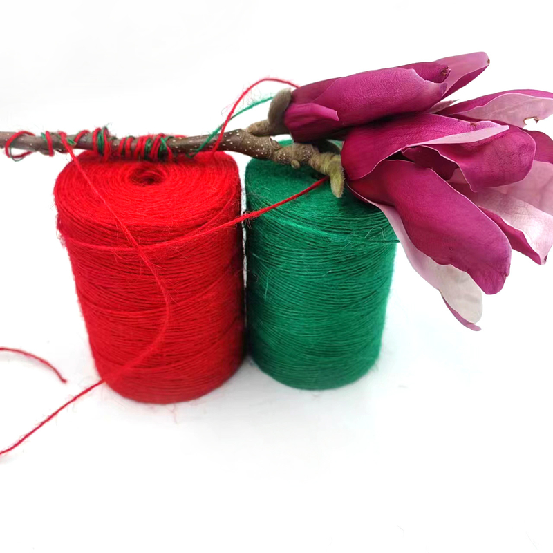 1 mm kleurrijke jute twine roll Duurzaam jute touw touw voor kaart cadeau verpakking
